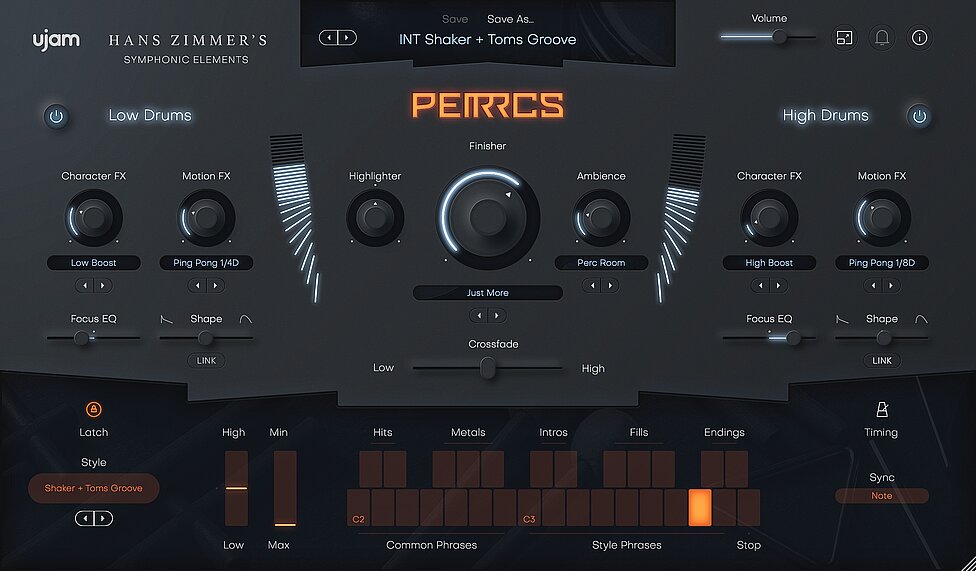 SE Percussion UI Screenshot